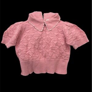 Misha & puff little girl knitted top sz 18-24 months